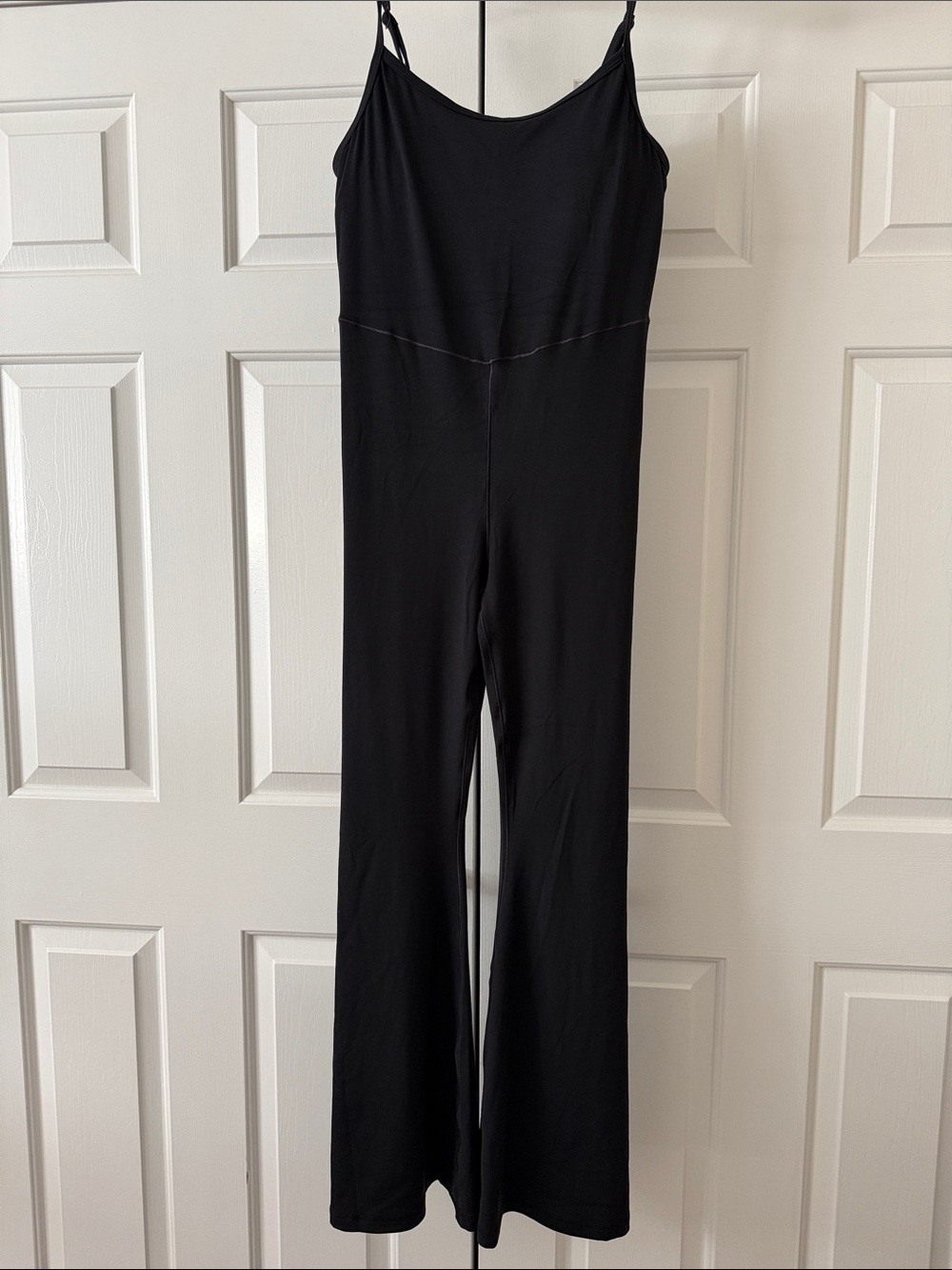 Offline by Aerie Black Wide-Leg Spaghetti Strap Jumpsuit